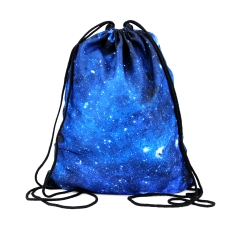 Drawstring bag galaxy blue