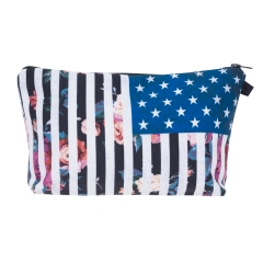 Cosmetic case usa flower
