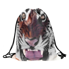Drawstring bag tiger