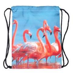 simple backpack flamingo
