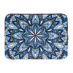 laptop case mandala blue