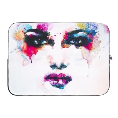 laptop case face watercolour