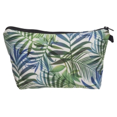 Cosmetic case green palm