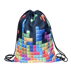 Drawstring bag tetris