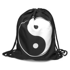 simple backpack yingyang black
