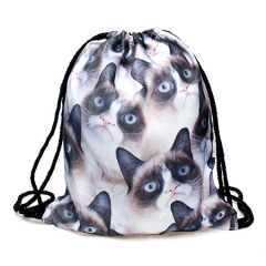 simple backpack grumpy cat
