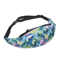 belt bag pastels jungle flowers