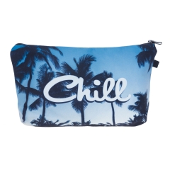 Cosmetic case  chill palm blue