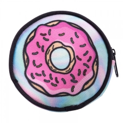 圆形零钱包炫彩甜甜圈donut holographic