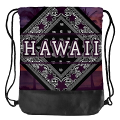 皮底束口袋夏威夷方形手帕HAWAII BANDANA