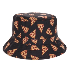 渔夫帽黑底披萨black pizza