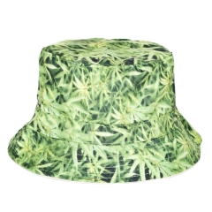 渔夫帽绿色大麻WEED