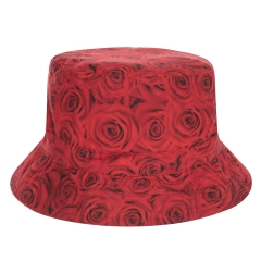 渔夫帽铺满玫瑰花的帽子roses red