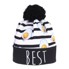 Beanie egg stripes