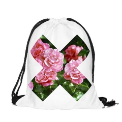 Drawstring bag x roses