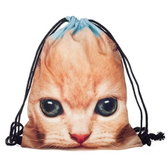 Drawstring bag kitten