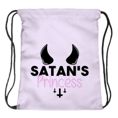 Drawstring bag satans princess