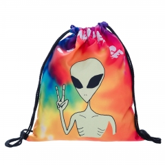 Drawstring bag I COME IN PEACE
