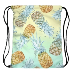 Drawstring bag pineapple ombre big
