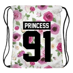 Drawstring bag roses princess 91