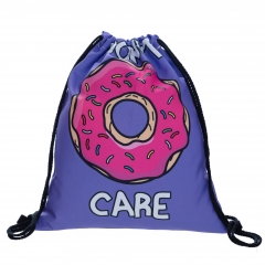 Drawstring bag I DONUT CARE PURPLE