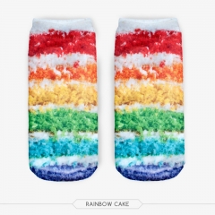 socks rainbow cake
