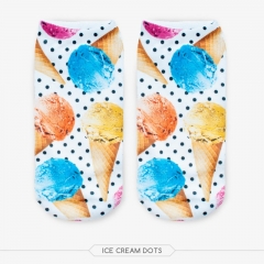 socks ice cream dots