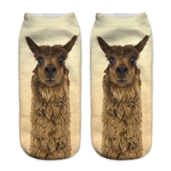 socks brown llama