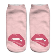 socks lips pink
