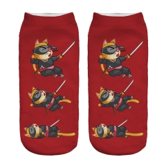 socks samurai cat