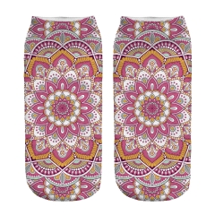 socks mandala summer pink