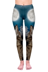 常规打底裤月亮和狼moon wolf