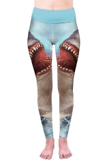 High waist leggings shark attack