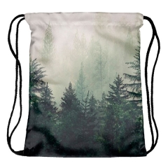 Drawstring bag obscure forest