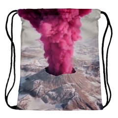 常规束口袋爆发的粉色火山pink volcano