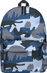 school bags cat camo blue