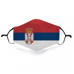 Mask Serbia flag
