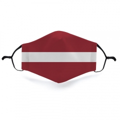 Mask Latvia flag