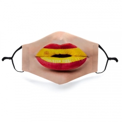 Mask Colored lips