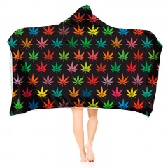 Hoodie blanket color maple leaf