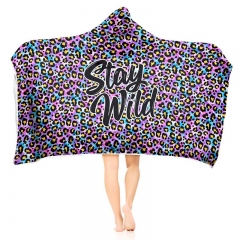 Hoodie blanket stay wild