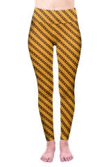 高腰公司常规黄色圆点斜条纹Oblique polka dot stripe