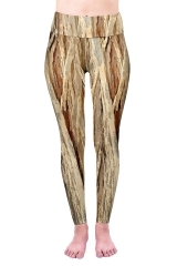 High  waist  leggings  Bark grain