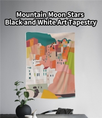 Tapestry mountains and villages