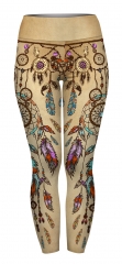 High waist leggings dreamcatcher brown