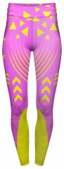 High waist leggings Pink Neon Sport