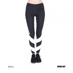 3D print leggings workout white arrows