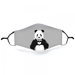 Mask all you need is love panda prints