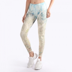 leggings Old flowers ornaments