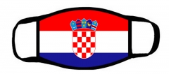 One layer mask  with edge croatian flag